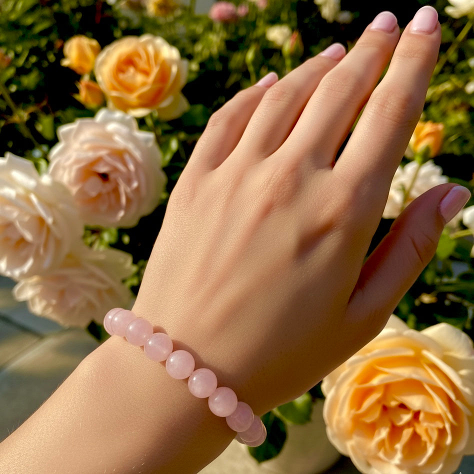 Prem Yog Rose Quartz Bracelet – For Love Relationship, The Stone of Love, Peace & Emotional Healing