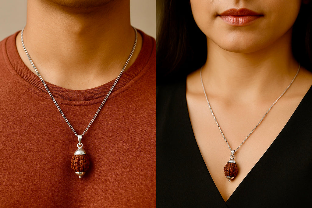 Lab Certified Original 4 Mukhi Rudraksha | Premium Natural Bead | Energized & Vedic Activated | Genuine Rudraksha for Intelligence, Communication, Memory & Creativity | For Men & Women