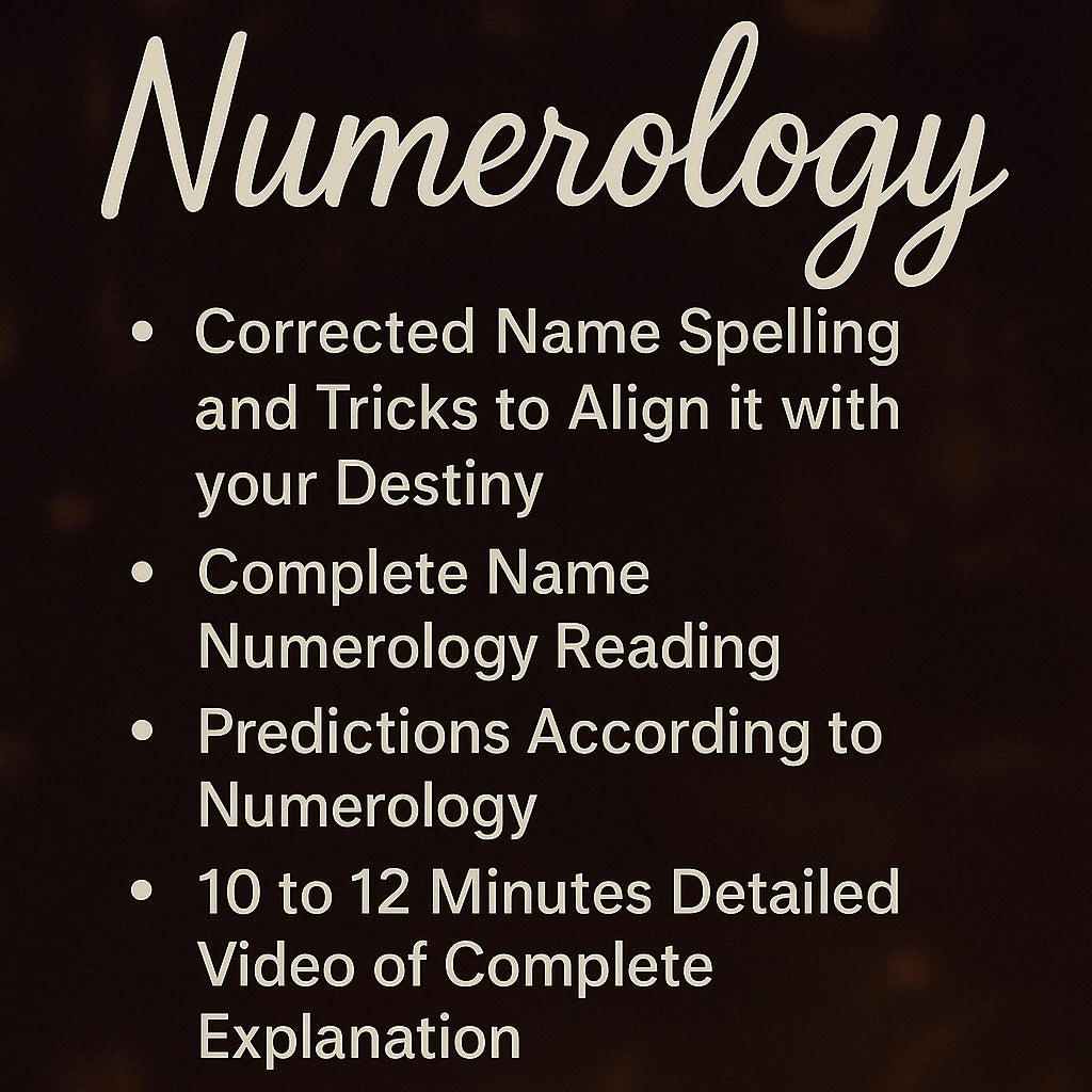 Name Correction, Complete Name Numerology Reading, Predictions And Remedies By "Satya Sri Nikhhil"