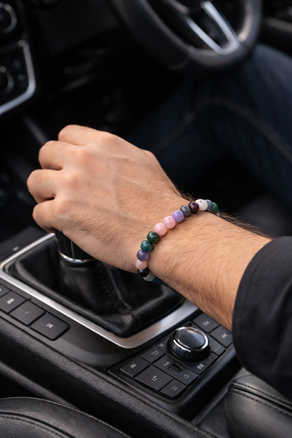 Original Lab Certified Health & Healing Bracelet | Natural Chrysocolla Garnet Amethyst Selenite Rose Quartz